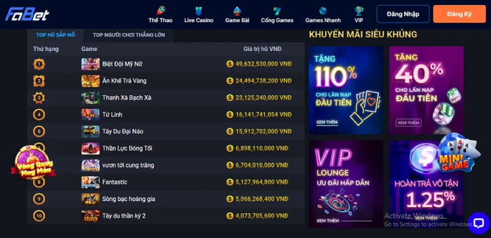 Các trò chơi cá cược đa dạng tại b52clup nhà cái